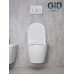 Безободковый подвесной унитаз Gid Tr2198 61107y с прочной крышкой-микролифт из дюропласта