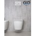 Безободковый подвесной унитаз Gid Tr2198 61107y с прочной крышкой-микролифт из дюропласта