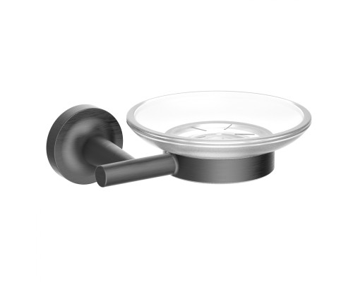 Мыльница с держателем WONZON & WOGHAN SIMPLE, Темный графит WW-6522-BGM