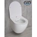 Безободковый подвесной унитаз Gid Tr2198 61107y с прочной крышкой-микролифт из дюропласта