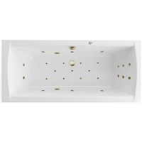 Ванна гидромассажная EXCELLENT Aquaria Lux Slim 180x80 ULTRA бронза