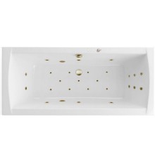 Ванна гидромассажная EXCELLENT Aquaria Lux Slim 180x80 ULTRA бронза