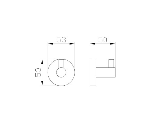 Крючок для ванной Wonzon&Woghand, Хром