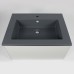 Раковина для ванной 66 см, Uperwood Parma Quartz, серая матовая, "бетон"