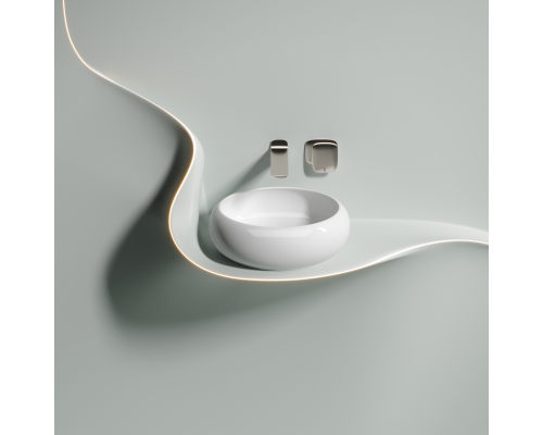 Чаша накладная круглая Ceramica Nova Element 36x36 Белый