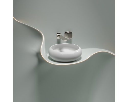 Чаша накладная круглая Ceramica Nova Element 36x36 Белый