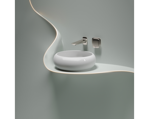 Чаша накладная круглая Ceramica Nova Element 36x36 Белый