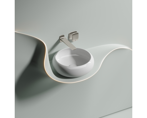 Чаша накладная круглая Ceramica Nova Element 36x36 Белый