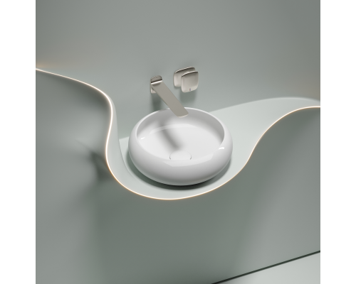 Чаша накладная круглая Ceramica Nova Element 36x36 Белый