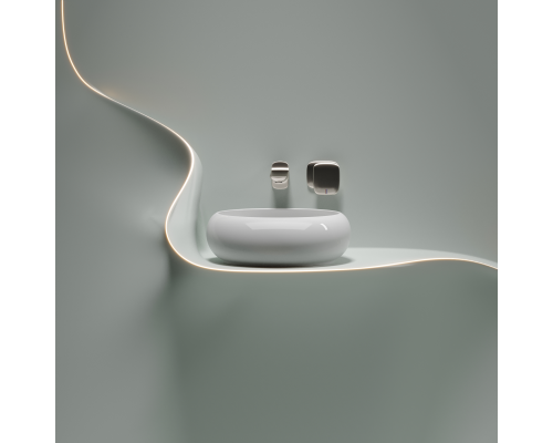 Чаша накладная круглая Ceramica Nova Element 36x36 Белый