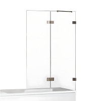 Шторка для ванны NEW TRENDY AVEXA GUNMETAL BRUSHED 130x150 R оружейная сталь