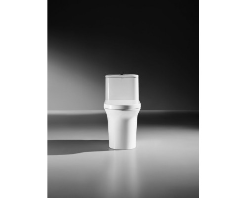 Сиденье с крышкой PP микролифт Arrow AB1118-A белый