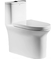 Сиденье с крышкой PP микролифт Arrow AB1118-A белый
