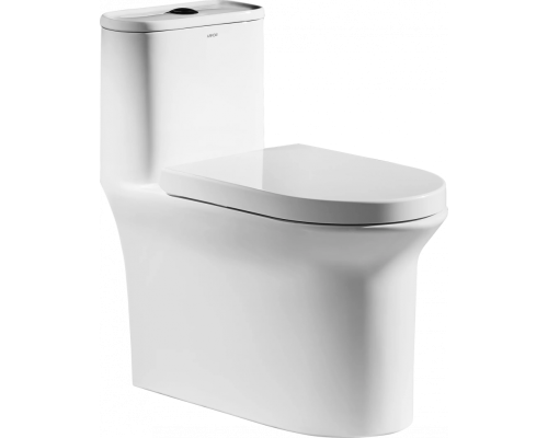 Сиденье с крышкой PP микролифт Arrow AB1118-A белый