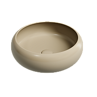 Чаша накладная круглая Ceramica Nova Element 36x36 Капучино Матовый