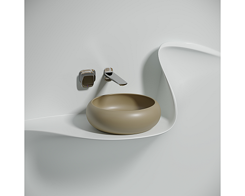 Чаша накладная круглая Ceramica Nova Element 36x36 Капучино Матовый Чаша накладная круглая Ceramica Nova Element 36x36 Капучино Матовый