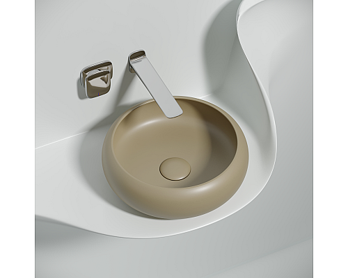 Чаша накладная круглая Ceramica Nova Element 36x36 Капучино Матовый Чаша накладная круглая Ceramica Nova Element 36x36 Капучино Матовый