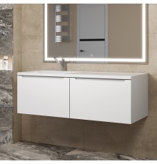 Тумба под раковину Uperwood Tanos 120 см, левая, белая