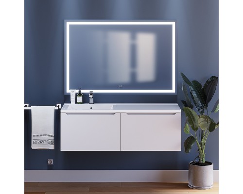 Тумба под раковину Uperwood Tanos 120 см, левая, белая