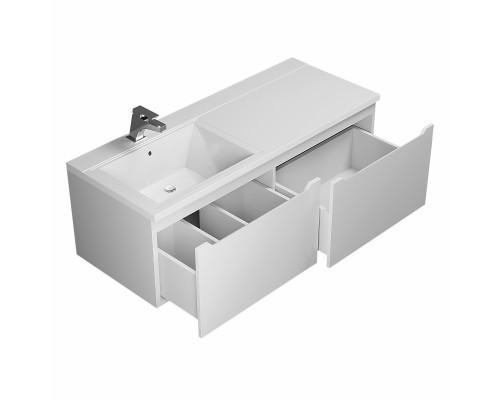 Тумба под раковину Uperwood Tanos 120 см, левая, белая