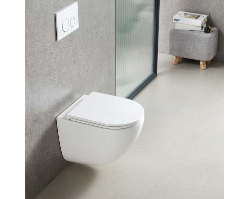 Унитаз подвесной Vincea Tornado Bien VT1-51T безободковый белый сиденье с микролифтом