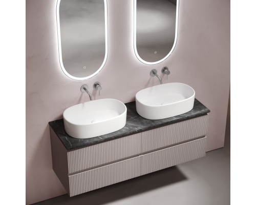 Столешница для ванной комнаты из керамогранита Sancos Black Sky 1400х460, TT140A1