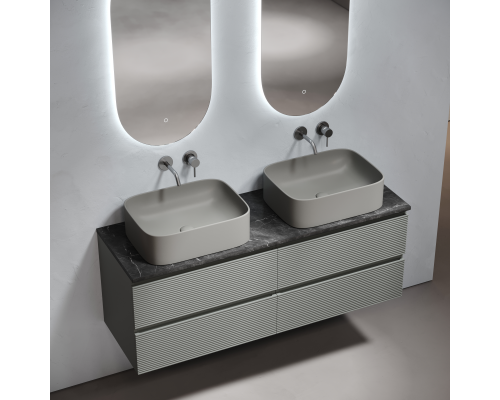 Столешница для ванной комнаты из керамогранита Sancos Black Sky 1400х460, TT140A1