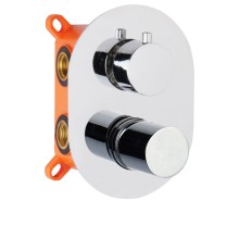 Встраиваемый смеситель для душа AQG Tube, с дивертером, хром