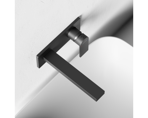 Смеситель для раковины SANCOS Studio c внутренней частью, черный матовый, SC9017MB