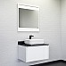 Тумба с раковиной Comforty Марсель-75 белый матовый со столешницей