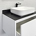 Тумба с раковиной Comforty Марсель-75 белый матовый со столешницей
