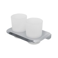 Стакан для зубных щеток Cezares Liner LINER-TUMDS-01 двойной Хром