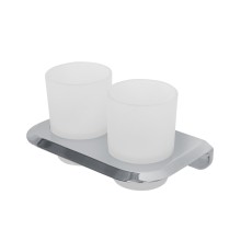 Стакан для зубных щеток Cezares Liner LINER-TUMDS-01 двойной Хром