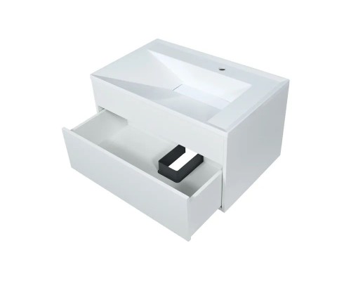 Тумба с раковиной подвесная Uperwood Lotus Premium 80х50х44 см, белая