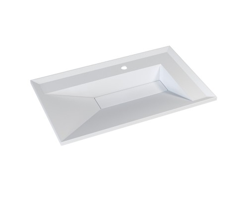 Тумба с раковиной подвесная Uperwood Lotus Premium 80х50х44 см, белая