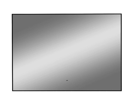 Зеркало Континент Amer 1200х700 с подсветкой Черное с бесконтактным выключателем
