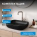 Раковина накладная ABBER Rechteck черная матовая