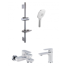 Набор для ванны 3 в 1 Rimero RM6007WC Белый/хром