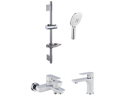 Набор для ванны 3 в 1 Rimero RM6007WC Белый/хром