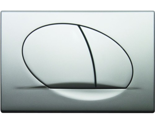 Панель смыва с двумя клавишами Schwab OvateDuo, матовый хром