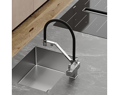 Смеситель для кухни SANCOS Loro SC4007CH с подключением фильтра для воды, хром Смеситель для кухни SANCOS Loro SC4007CH с подключением фильтра для воды, хром