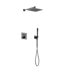 Душевой комплект с термостатом SANCOS Linn вороненая сталь SC9022GG