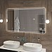Зеркало Cezares Duet 140 CZR-SPC-DUET-1400-800-LED-TCH с подсветкой с лазерной гравировкой и сенсорным выключателем