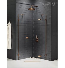 Душевое ограждение NEW TRENDY AVEXA COPPER BRUSHED R 80x80x200 медь