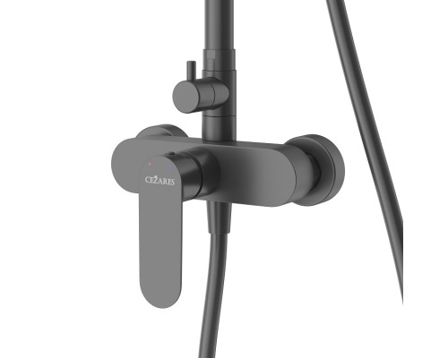 Душевая система Cezares Stylus STYLUS-CD-NOP Черная матовая