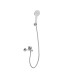 Настенный смеситель для ванны и душа Arrow AG3605 с выдвижной планкой хром