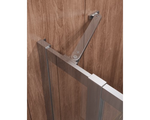 Душевой уголок Cezares Molveno AH-21 130х100 MOLVENO-AH-21-100+30-C-Cr-IV профиль Хром стекло прозрачное