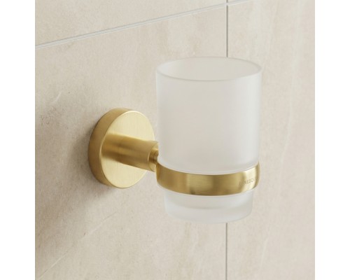 Стакан для ванной Benesque Lumiere 70010704 латунь брашированная