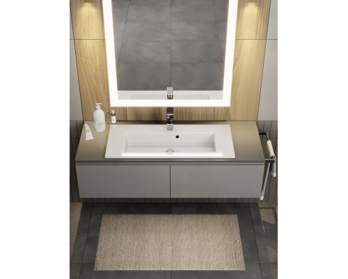 Раковина для ванной 80 см, Uperwood Aurora, белая глянцевая