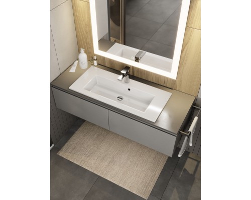 Раковина для ванной 80 см, Uperwood Aurora, белая глянцевая